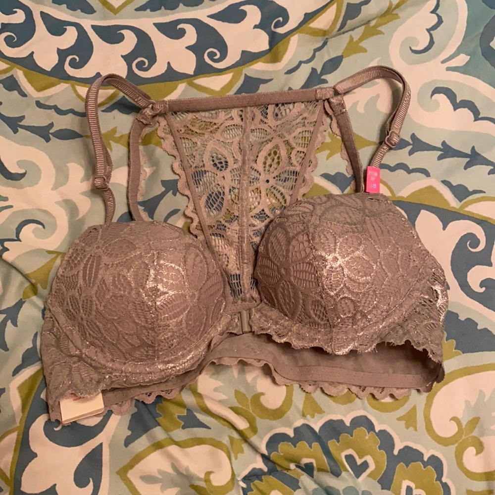 Silver PINK Bra